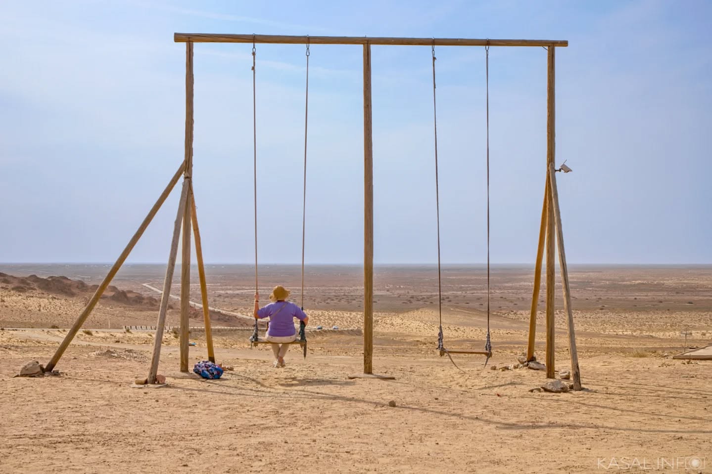 Swing at the End of the World
.
.
A swing standing still in the silence of the desert.
.
.
#Karakalpakstan #Desert #CentralAsia