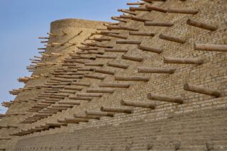 Wooden Spines of Bukhara⁠
.⁠
.⁠
Rows of timber beams emerge from the ancient walls of Bukhara, revealing traditional construction techniques that have endured for centuries.⁠
.⁠
.⁠
#SilkRoad #Bukhara #TheArk
